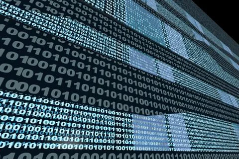 Binary Code stream イラスト素材