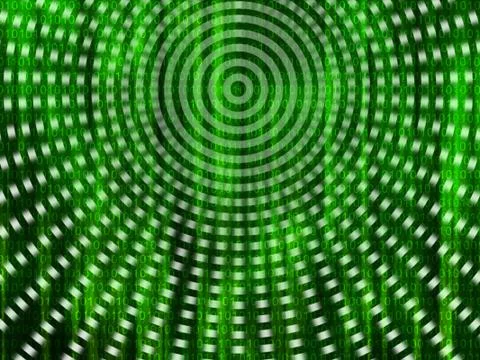 Binary code streaming 스톡 일러스트