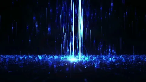 Binary Code String Aggregation Rises.Big data Convergence 02 스톡 동영상 131621534