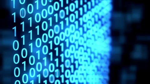 Binary code, Technology background Stockbeeldmateriaal 271096922
