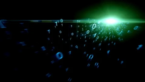 Binary code, Technology background Stock Footage 271097021