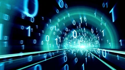 Binary code, Technology background Stock Footage 271097026
