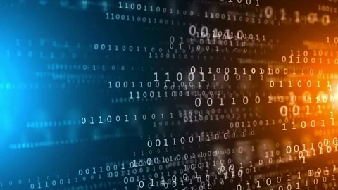 Binary code, Technology background Video stock 271097552