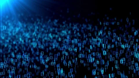 Binary code, Technology background Stock Footage 271097613