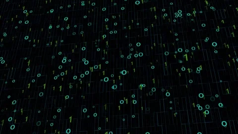 Binary Code, technology background footage. Flying through technology binar.. Stock Footage 242571625