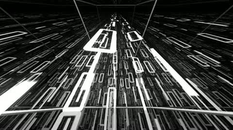 Binary code technology digital data transfer. Database and storage. Stock Footage 21376302