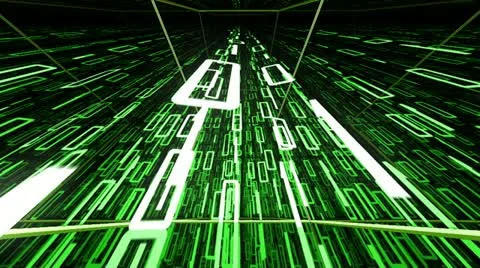 Binary code technology digital data transfer. Database and storage. Stock Footage 21376918