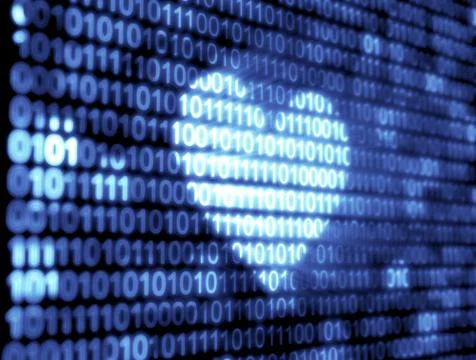 Binary code technology Illustrazione stock