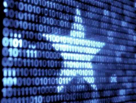 Binary code technology Stockillustratie