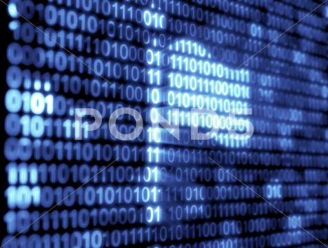 Binary code technology Illustration