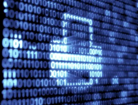 Binary code technology Illustrazione stock