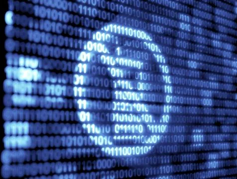 Binary code technology 库存插图