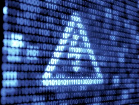 Binary code technology 库存插图