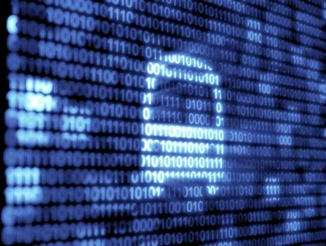 Binary code technology Illustrazione stock