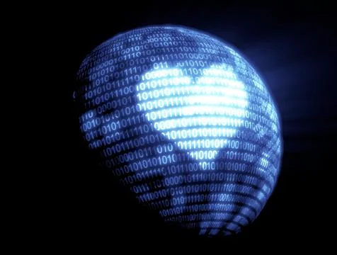 Binary code technology Stock Illustration