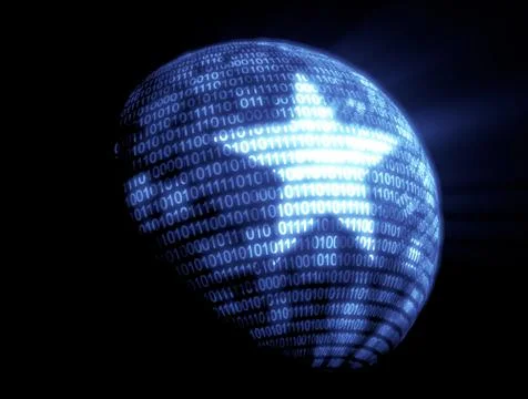 Binary code technology Stock Illustration