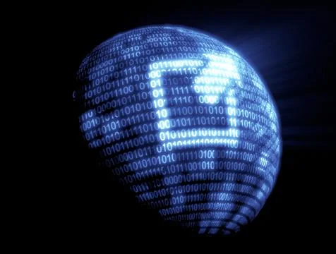 Binary code technology イラスト素材