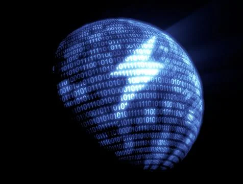 Binary code technology Illustrazione stock