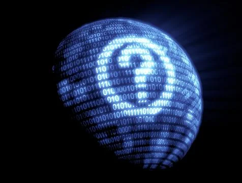 Binary code technology イラスト素材