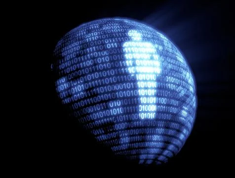 Binary code technology Illustrazione stock