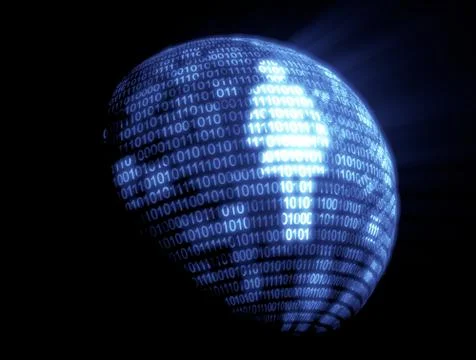 Binary code technology Stock Illustration