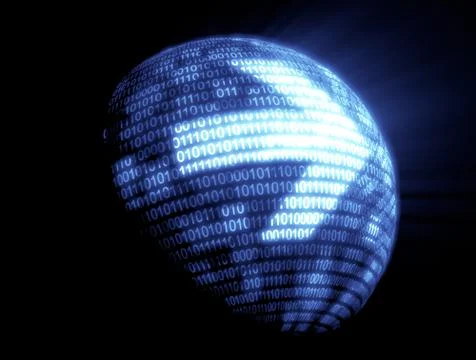 Binary code technology Stock Illustration