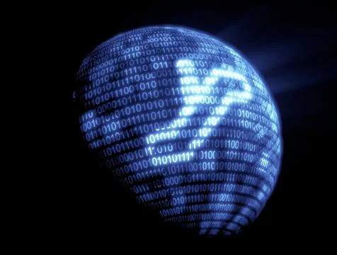 Binary code technology イラスト素材