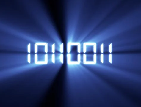 Binary code technology Illustrazione stock