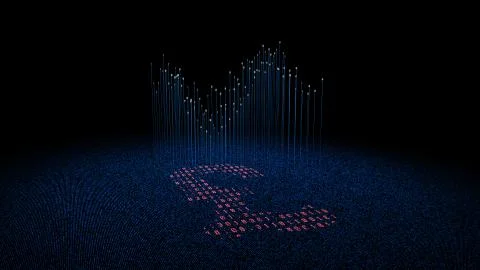 Binary code technology, pound symbol, data transmission and program Stock Illustration