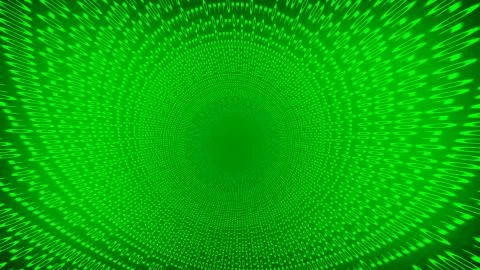 Binary code tunnel. Abstract futuristic technology concept. 3d illustration イラスト素材