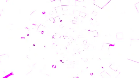 Binary Code Tunnel Video stock 289129002