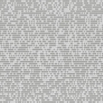 Binary code vector background with numbers one and zero. Seamless patern. Coding Stock Illustration