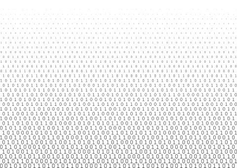 Binary code vector halftone texture. 库存插图