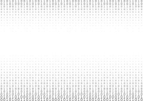 Binary code vector halftone texture. Stock Illustration