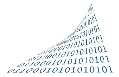 Binary code vector symbol design eps 10 Stockillustratie