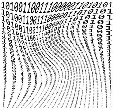 Binary code vector symbol icon design. Stock Illustration