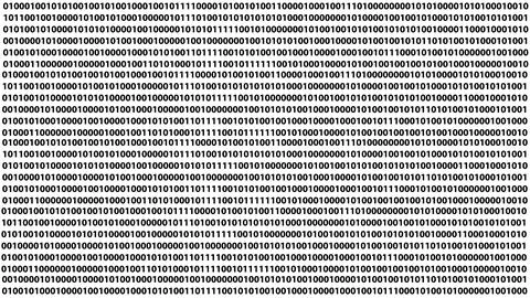 Binary code in a vector.Cyber data, decryption, and encryption in vector. Stock Illustration