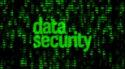 Binary Code Wall Data Security Stock Footage 39191672