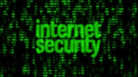 Binary Code Wall Internet Security Video stock 39222995