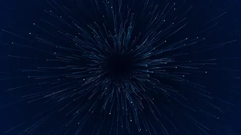 Binary code wave data flow cyber technology artificial intelligence background Stock Footage 278302420