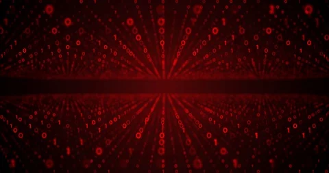 Binary code waves with 0 and 1 signs. 4K motion graphics background. Video stock 122165412