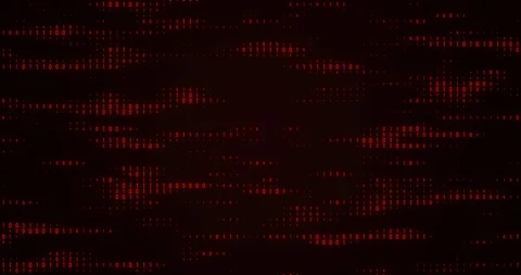 Binary code waves with 0 and 1 signs. 4K motion graphics background. Video stock 122719981