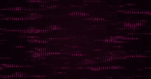 Binary code waves with 0 and 1 signs. 4K motion graphics background. Stock Footage 122720008