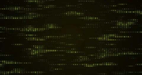 Binary code waves with 0 and 1 signs. 4K motion graphics background. Stock Footage 122720068