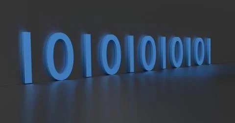 Binary Code Word Illustrazione stock