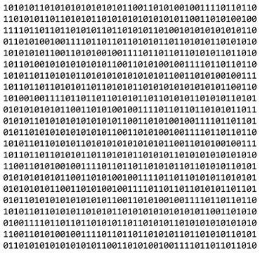 Binary code zero one matrix white background beautiful banner wallpaper 스톡 일러스트