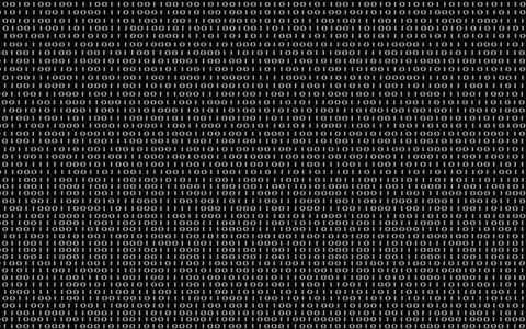 Binary code zero one matrix background Stock Illustration
