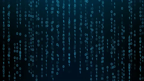 Binary code. Zeros and ones on screen. Programming concept. Coding.	 Stock Footage 169892777