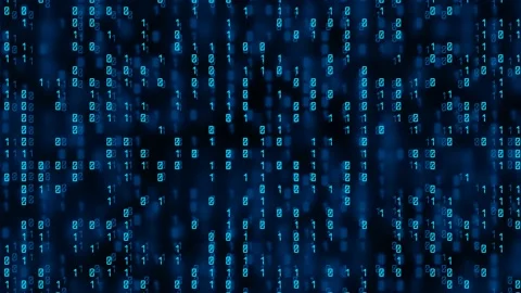 Binary code. Zeros and ones on screen. Programming concept. Coding. Background. Stock Footage 223324150