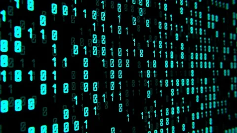 Binary code. Zeros and ones on screen. Programming concept. Coding. Background. Stock Footage 233584008
